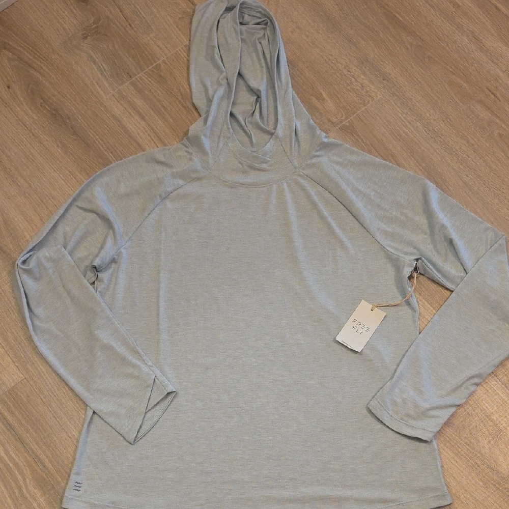Free Fly Apparel Women's Heather Gray Lightweight Hoodie